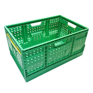 Precision Manufacturing <strong>Stack</strong> and <strong>Nest</strong> Box Reusable Vegetable Plastic Folding <strong>Crate</strong> for Farm Shipment - Product Image 6