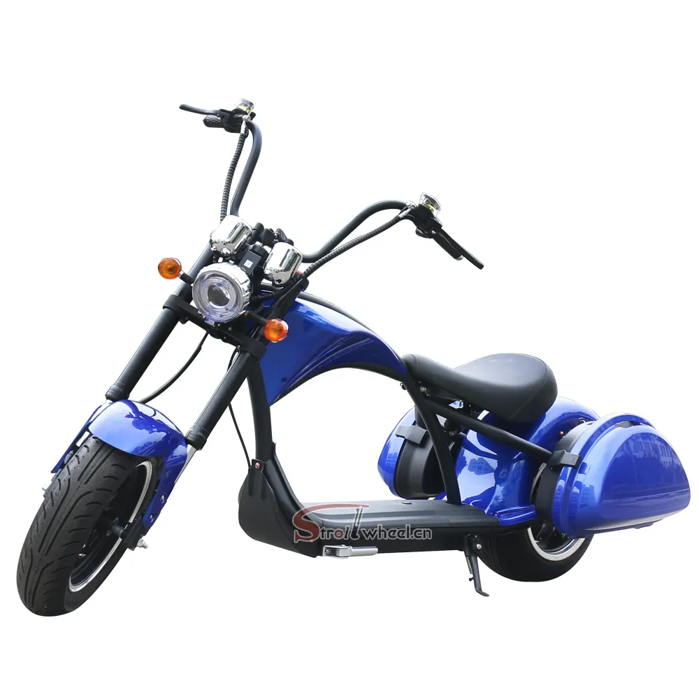 Magazzino europa citycoco 2000w moto elettrica ad alta velocità citycoco scooter elettrico adulti 60v 20ah batteria e chopper