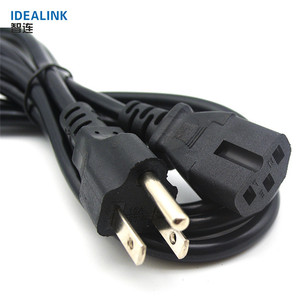 Copper Material Awg18 American Rounded Power Cord <strong>Cable</strong> Computer Monitor Power <strong>Cable</strong> - Product Image 5