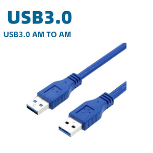 1.5m Full-Copper Black USB 3.0 Male-to-Male Data Cable A/A Copy Double-Head <strong>Computer</strong> Connection Cable 3m USB Cable <strong>Assemblies</strong> - Product Image 2