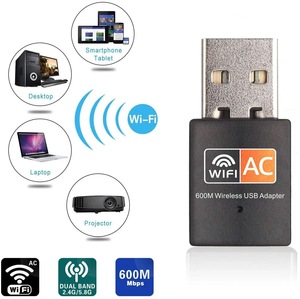 Düşük MOQ özel Logo Dual-Band kablosuz ağ kartı 600mbps USB 2.0 bilgisayar Laptop için kablosuz adaptör Realtek Rtl8811 - Product Image 6