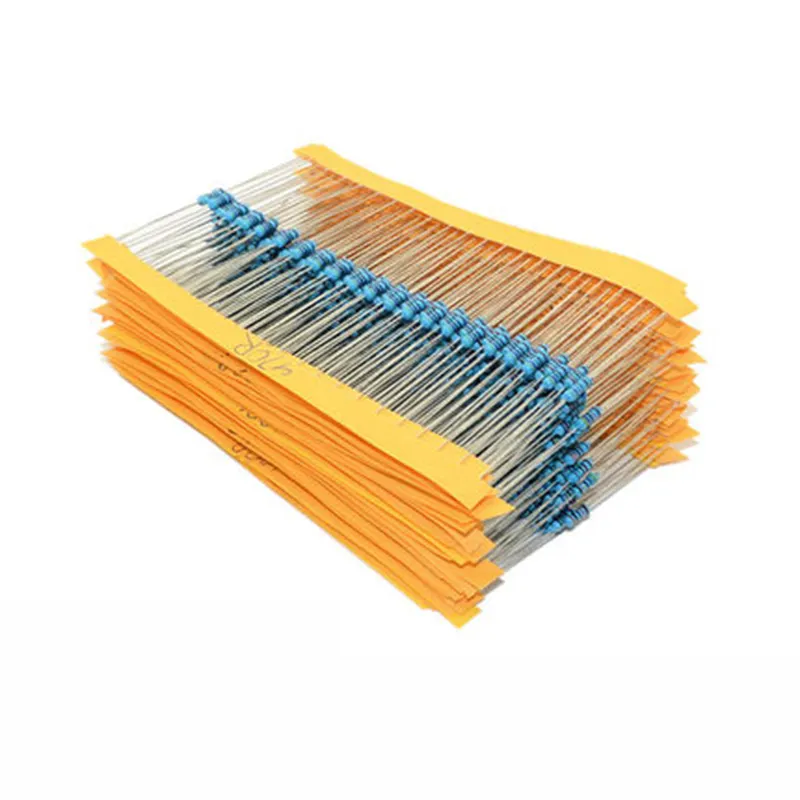 300 PCS/LOT 1/4W Kit de résistance à film métallique 1% Kit assorti de résistance 10 -1M Ohm Pack de résistance 30 valeurs chaque 10 pièces