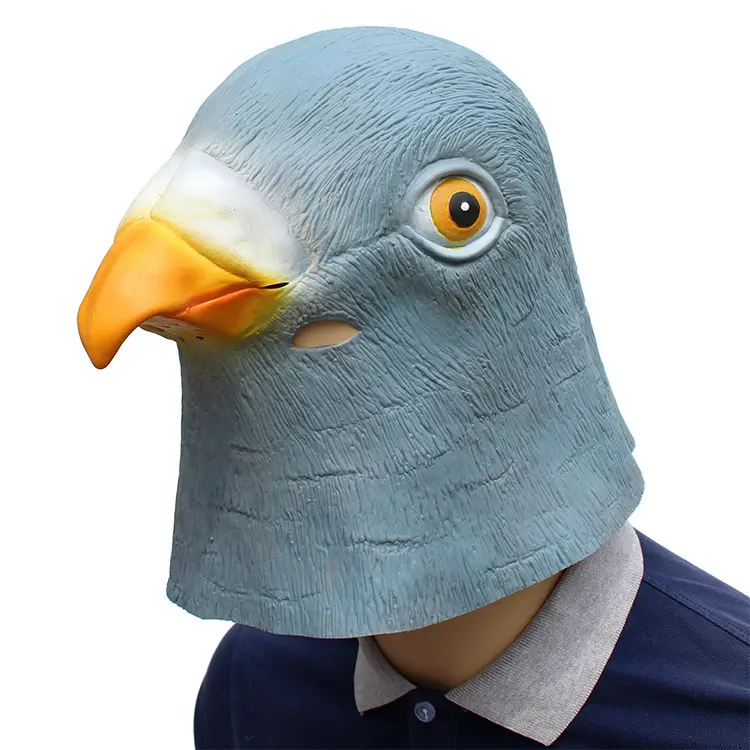 ピジョンマスク不気味な鳥の頭のマスク男性仮面舞踏会ハロウィーンパーティーマスクコスプレラテックスパーティーの好意