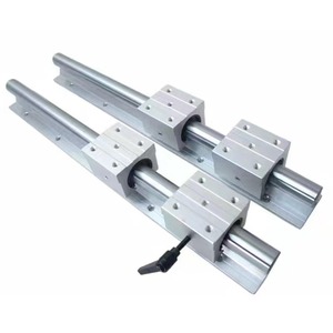Actuador lineal CNC Guías lineales redondas SBR16 SBR20 Rieles lineales redondos de aluminio y rodamientos lineales - Product Image 1