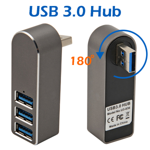 PSDA-concentrador de red USB giratorio Universal, 4 puertos USB 3,0 con Cable de alta velocidad, Mini enchufe, adaptador de Cable divisor con patrón para ordenador portátil - Product Image 6