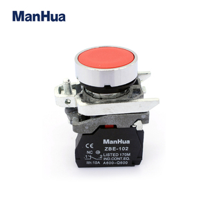 ManHua neue stil gute qualität XB4 serie rot farbe push button schalter XB4-BA42 - Product Image 2