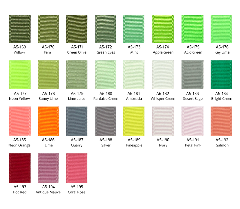 Grosgrain Ribbon Colores