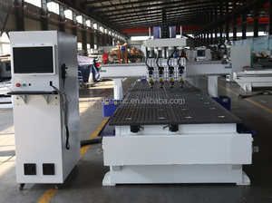 Máquina de corte multicabezal, 3 4 herramienta automática, cortadora neumática de tres husillos atc, enrutador cnc para carpintería con 2 tablas - Product Image 4