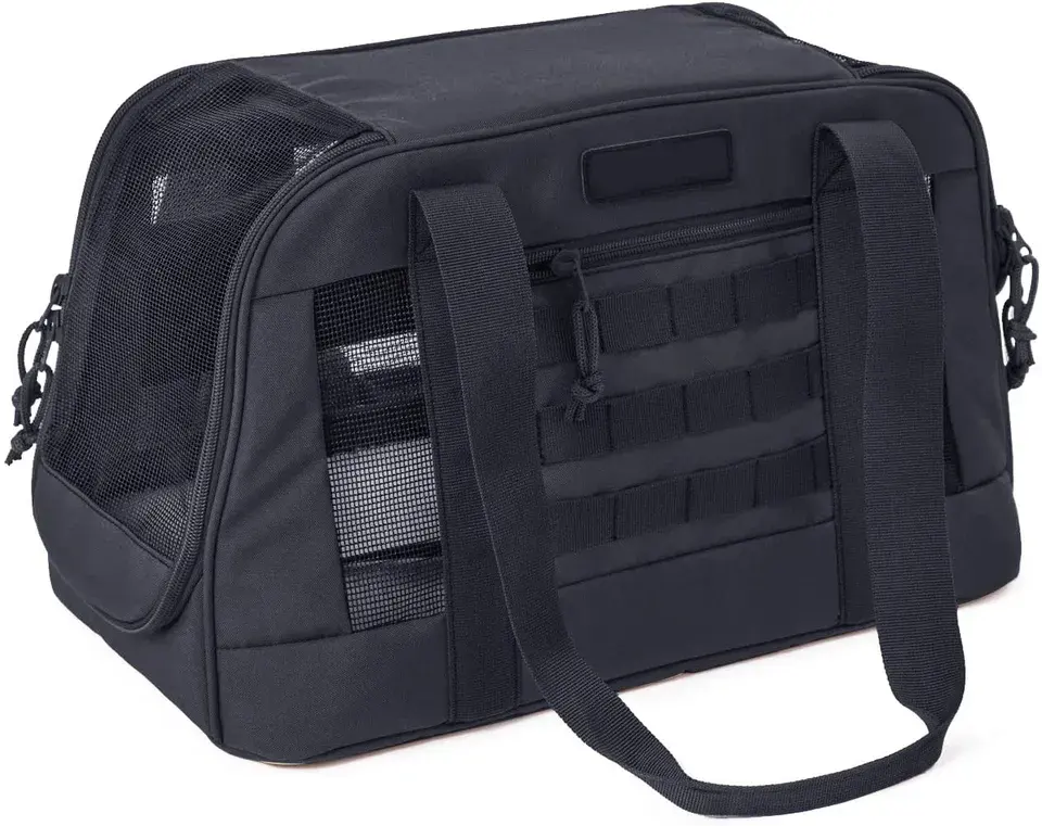 Style tactique conception Molle petit animal approuvé par la compagnie aérienne sac de voyage pour chien et chat