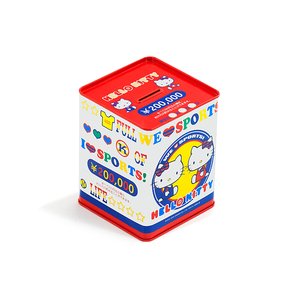 กระปุกออมสินทรงสี่เหลี่ยมกล่องดีบุกใส่เหรียญ - Product Image 1