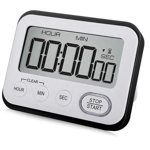 Timer da cucina digitale sveglia magnetica ad alto volume, ampio schermo LCD silenzioso/luminoso multifunzione - Product Image 1