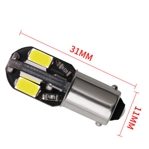 Fabrika doğrudan satış araba yan işaretleyici ışık Ba9s 5630 8smd ultra yüksek parlaklık LED çözme plaka işık kuyruk işık 12V - Product Image 4