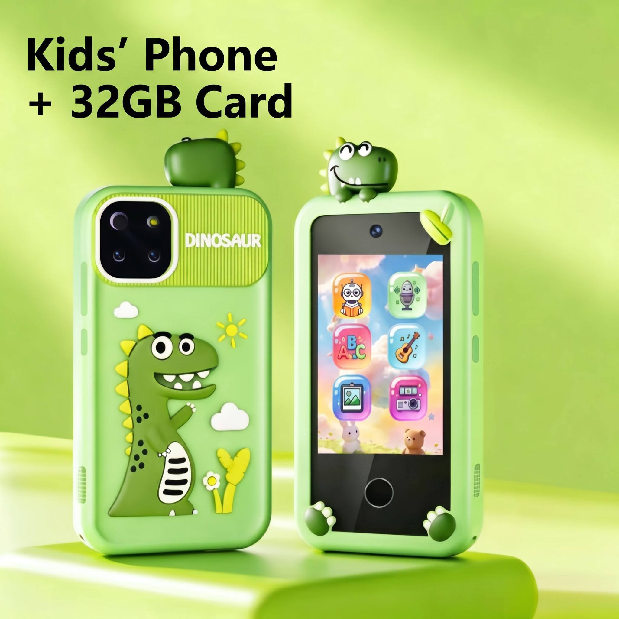Green little dinosaur 32GB card-standard dual camera