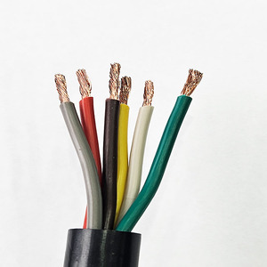 Kabel Multi Core, kabel Multi Core 2/4/6/8/10 Core kontrol sinyal kabel daya listrik RVV kabel fleksibel - Product Image 1