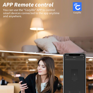 SIXWGH Cozylifei Smart Wi-Fi-Schalter Alexa/Google Home-Kompatibilität 10A Relais 433MHz Remote-Timer-Funktion Voice Wall-Schalter - Product Image 3