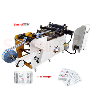 Otomatik 500 kez/dk etiket rulo kesme makinesi vinil Film kesici makinesi Film rulosu sac kesici - Product Image 1