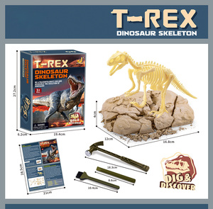 Kazı kazmak kiti iskelet diy montaj oyuncak dinozor fosil modeli - Product Image 2