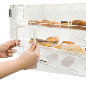 Cửa hàng bánh mì 2 tầng Acrylic bánh hiển thị thực phẩm hộp cho Countertop bánh hiển thị đứng - Product Image 6