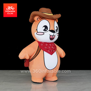 Trang Phục Hình Sóc Hoạt Hình Bơm Hơi Linh Vật Quảng Cáo Khổng Lồ Thiết Kế Theo Yêu Cầu Để Trang Trí - Product Image 3