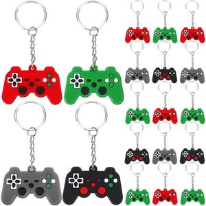 Venta al por mayor 2D 3D suave goma PVC llavero barato Gamepad llavero en estilo de dibujos animados PS4 Game Controller llavero - Product Image 1