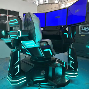 Mô hình mới 6DOF 3 màn hình mô phỏng lái xe đua trong nhà tốc độ VR dành cho trung tâm trò chơi điện tử chất liệu kim loại nhôm - Product Image 4