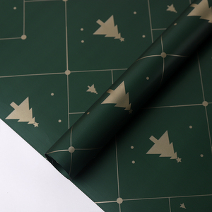 Giấy gói quà Giáng sinh, giấy kính chống thấm nước, giấy gói bó hoa táo đêm Giáng sinh. - Product Image 5