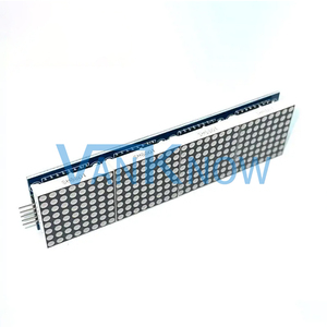 MAX7219 modulo a matrice di punti per microcontrollore 4 In un modulo Display con linea 5P rosso verde blu