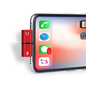 胶囊t形2合1双端口耳机，适用于iPhone 14 13 12 11 8 7 6 Plus X XS Xs最大音频充电器分配器分路器 - Product Image 4