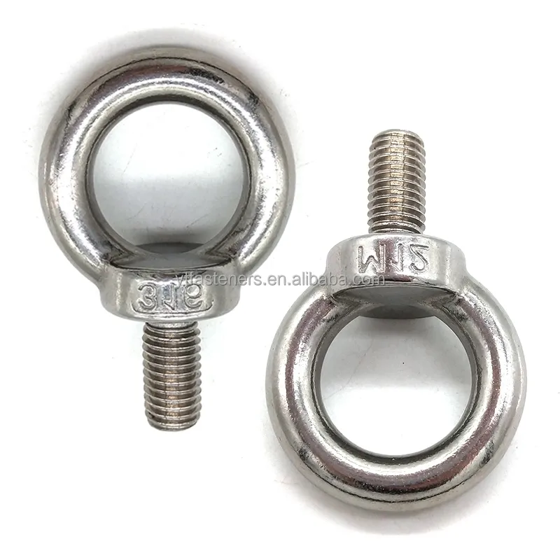 Fastener nhà máy DIN 580 thép carbon lớp 4.8 Trắng kẽm mạ M10 M12 Eye Bolt