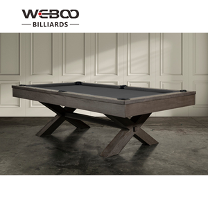 Weboo 3 IN1マルチゲームディナービリヤードテーブルビリヤード台ディナートップと収納機能付きソファベンチ - Product Image 1