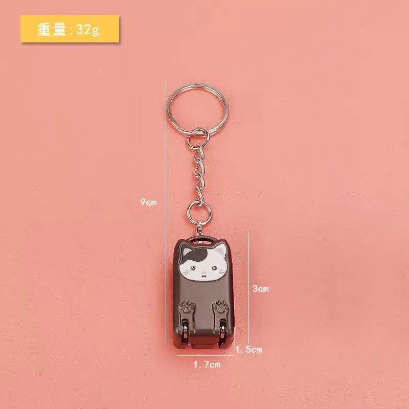 Gunmetal black-keychain