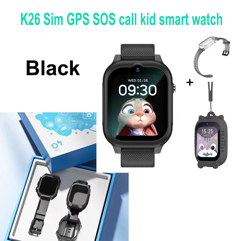 Montre intelligente bleue LT52E-enfants-enfant-4g-gps-sos