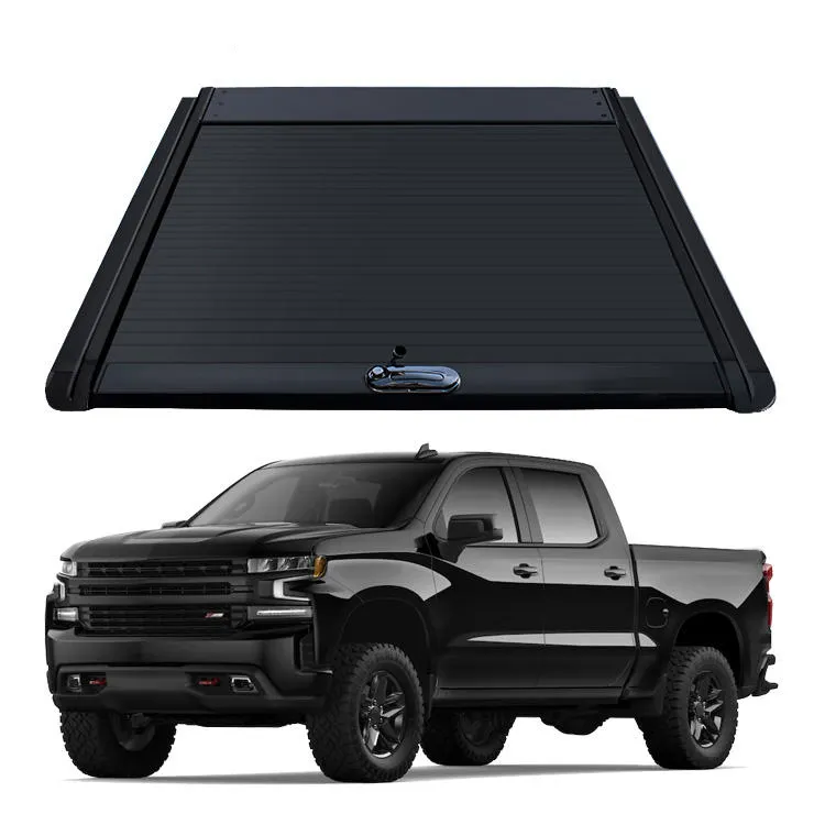 Tapa enrollable retráctil de aluminio para camioneta Ford Ranger raptor F150, tapa enrollable para camioneta, accesorios para coche 4x4