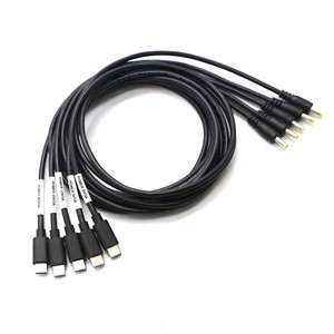 USBタイプCオス入力からDC552155254817オス出力充電ケーブルルータータイプCデバイス用電圧ブースターケーブル - Product Image 1