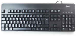 Contactless Card Reader / NFC <strong>Keyboard</strong> Mechanical 104 Keys Wired for Enid E-passports KB-6000-NFC <strong>Desktop</strong> Saral - Product Image 2