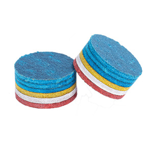 Gökkuşağı renk lamine yapıştırıcı-on Snooker sopa İpucu havuz Cue İpuçları çoklu katman havuz bilardo Cue İpuçları bilardo aksesuarları - Product Image 2