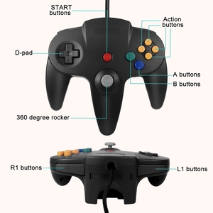 Controller cablato per N64 Cconsole plug Game Controller cablato Joypad Joystick Gamepad per N64 5 colori - Product Image 5