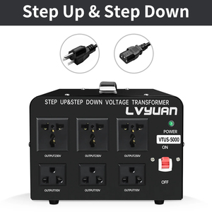 หม้อแปลงแรงดันไฟฟ้า AL-L 500VA-5000VA หม้อแปลงขั้นตอนขึ้น/ลงหนักกับเราและ EU พอร์ต USB 5V ได้รับการรับรอง CE - Product Image 2