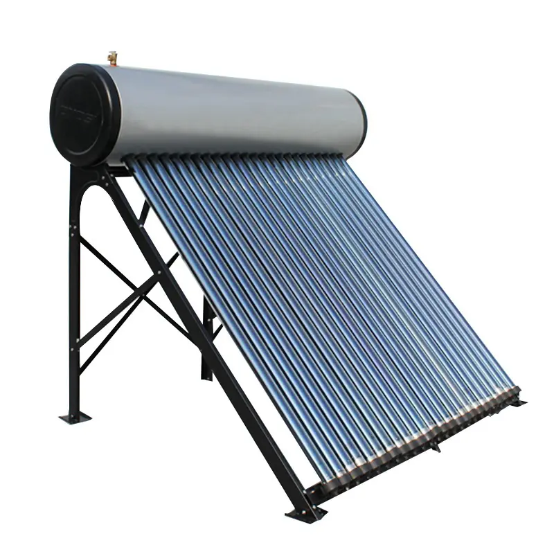 Evacuated Tube Solar Heating System Compact No Pressure Solar Hot Water Heater