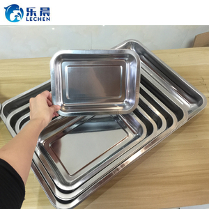 Servis tepsisi barbekü eşyaları rosto tabağı bakeware yiyecek tepsisi mutfak Buffect tepsi paslanmaz çelik kare plaka 49.5*39.5*4.5cm - Product Image 4