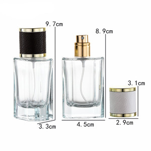 New Design High Quality 30 <strong>ml</strong> 50 <strong>ml</strong> <strong>100</strong> <strong>ml</strong> square Glass Empty Perfume Bottle with square <strong>Box</strong> - Product Image 3
