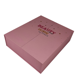 Özel Logo Advent takvim kutusu noel kozmetik geri sayım hediye kutusu 24 çekmeceler makyaj Advent takvim kutusu kostüm 24 gün pembe - Product Image 3