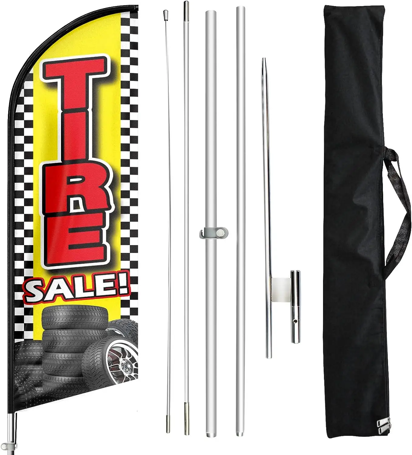 Di alta qualità pubblicità di vendita su misura logo commerciale flagpole kit per le vendite di pneumatici bandiera di piume al dettaglio bandiera di piume