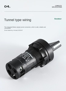 Hot Selling 22mm Self-<strong>Reset</strong> 3 Poles Rotary <strong>Switch</strong> with Key 2 Gear Power Knob <strong>Push</strong> <strong>Button</strong> <strong>Switches</strong> for Equipment - Product Image 6