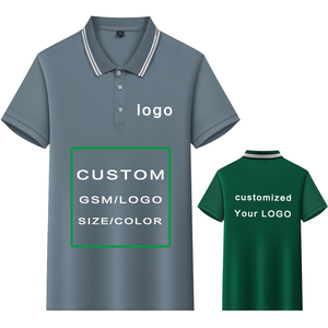Wholesale Manufacturers' Custom Logo Printing Combed Ice Ion Inter-Color Solid Design Blank for Polo Shirt XL Size Activity <strong>Clot</strong> - Product Image 1
