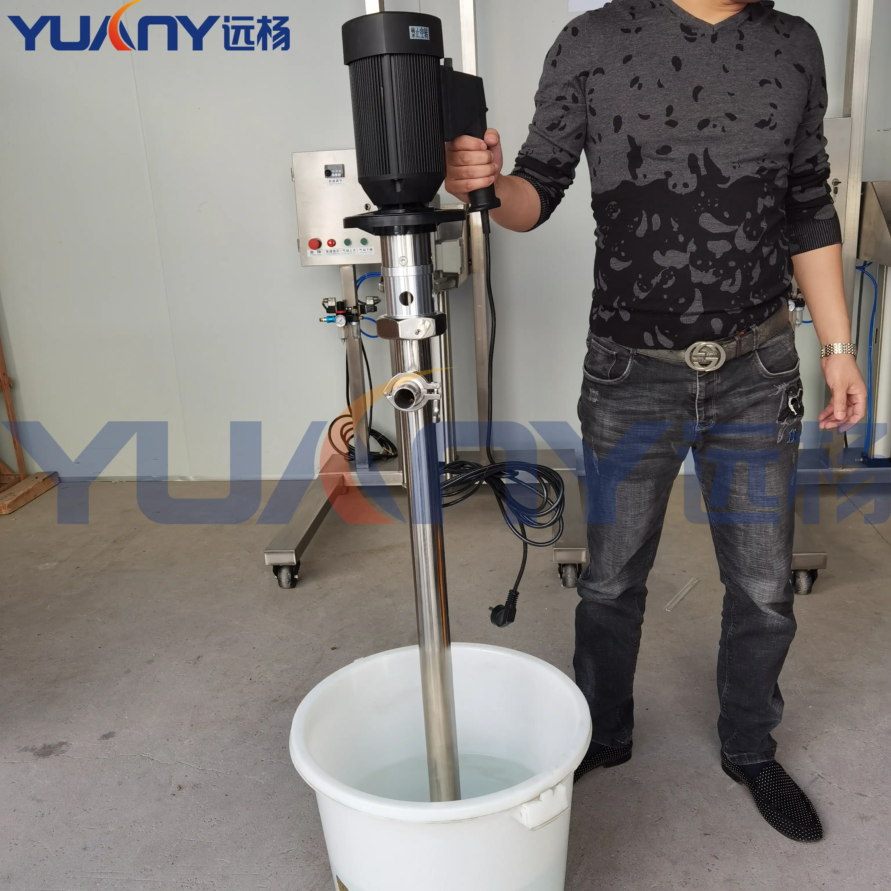 YUANYANG Máy Bơm Thùng Trống Điện HP 55 Gallon Máy Bơm Trục Vít 3 Năm GS 10000 Cái 1000Mm 45 L/Phút 6Kg IP54 25Mm, 51Mm 825W, 825W