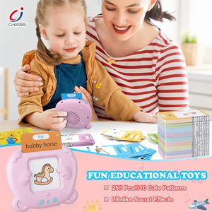 Chengji 225pcs English Words Flash Cards Reader Bear Learning Machine Early Education Flash Card Reader Machine for Kids - Product Image 2