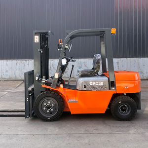 送料無料1.5Ton 3.5Ton 5Ton 6 Ton 4X4 4Wdディーゼル屋外オールラフテレーン3ステージマストオフロードフォークリフト - Product Image 1