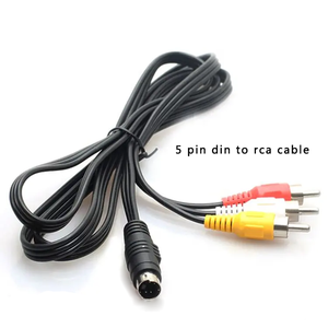 迷你Din公5针6针7 8 9针插头连接器至Usb 6 Rca Midi电源扩展迷你音频电缆，用于计算机 - Product Image 3