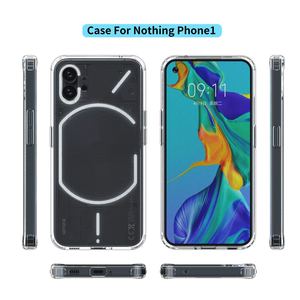 Hiçbir şey için stokta mevcut yeni stiller phone1 cep kapak şeffaf kabuk kablo malzeme sonbahar geçirmez kabuk pc + tpu - Product Image 2
